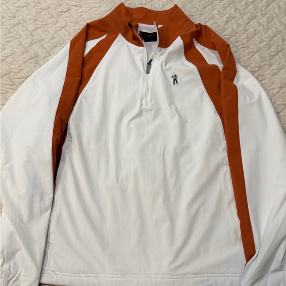 Jordan Other - Jordan Eastside Golf White and Orange Windbreaker Pullover